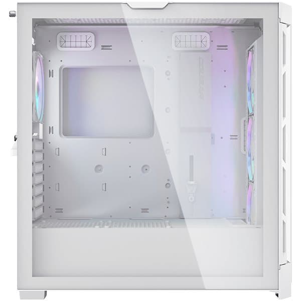 COUGAR DUOFACE PRO RGB White, Mid-Tower, Tempered Glass + Airflow front panels, 4x 120mm ARGB fans, GPU Holder, mITX/mATX/ATX/CEB/E-ATX, 1x Type-C Gen