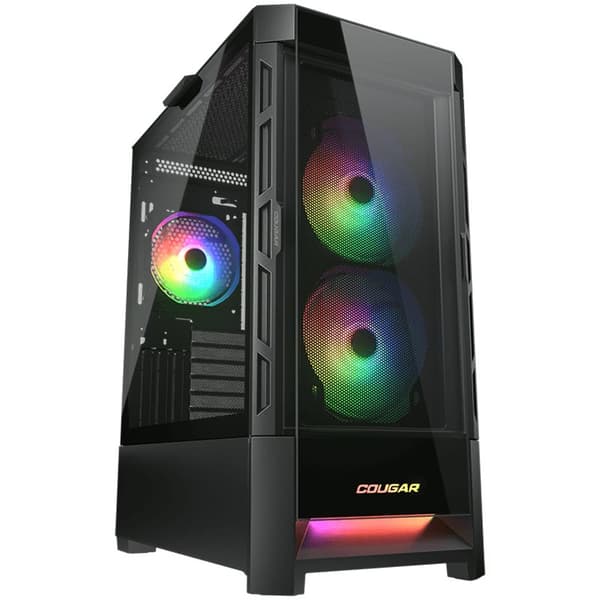 COUGAR DUOFACE RGB PC Case, Mid Tower, Black Svart