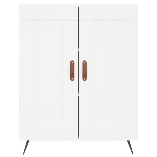 skænk 69,5x34x90 cm konstrueret træ hvid