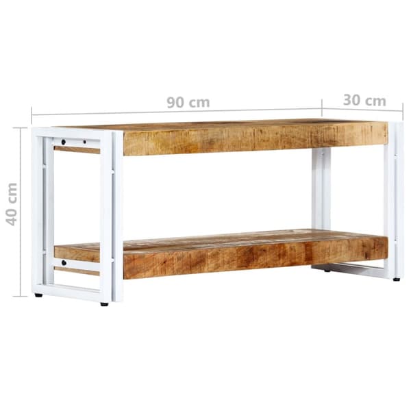 tv-skab 90 x 30 x 40 cm massivt mangotræ