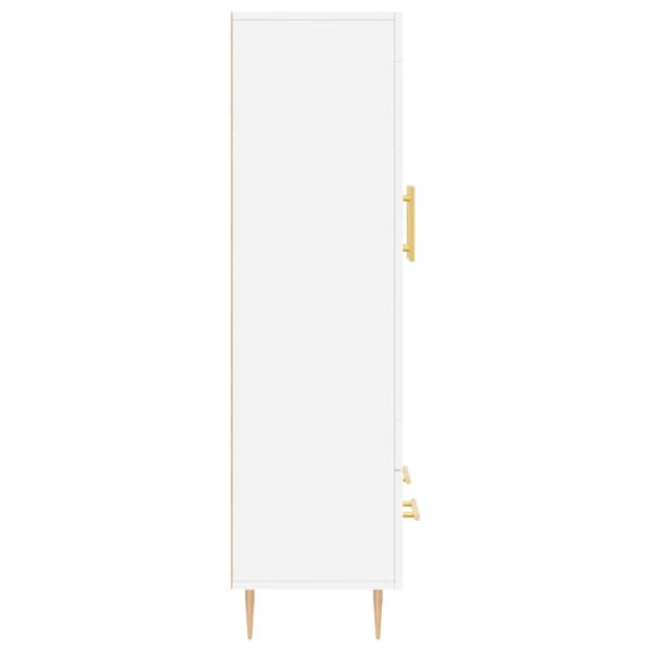 skab 69,5x31x115 cm konstrueret træ hvid
