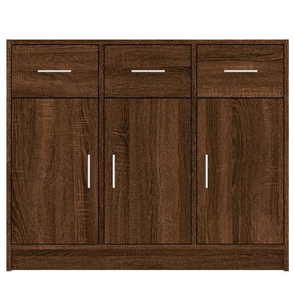 Senkki ruskea tammi 91x28x75 cm tekninen puu
