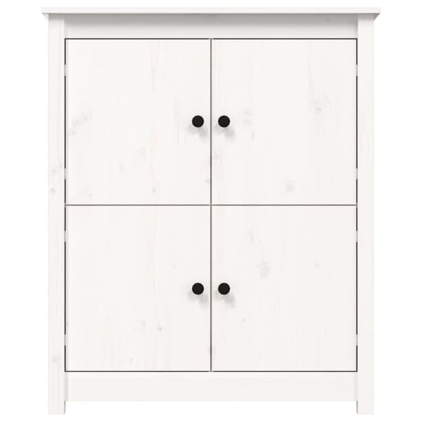 Skänk vit 83x41,5x100 cm massiv furu