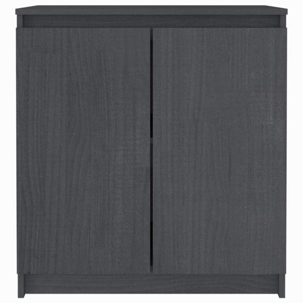 skab 60x36x65 cm massivt fyrretræ grå