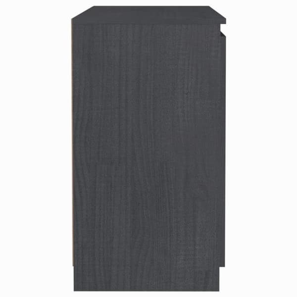 skab 60x36x65 cm massivt fyrretræ grå
