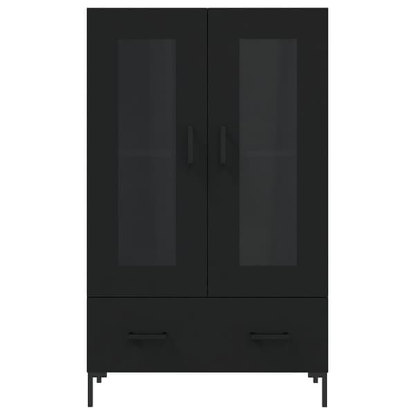 skab 69,5x31x115 cm konstrueret træ sort