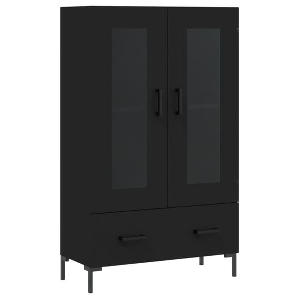 skab 69,5x31x115 cm konstrueret træ sort