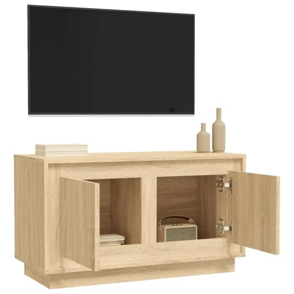TV-skåp sonoma-ek 80x35x45 cm konstruerat trä