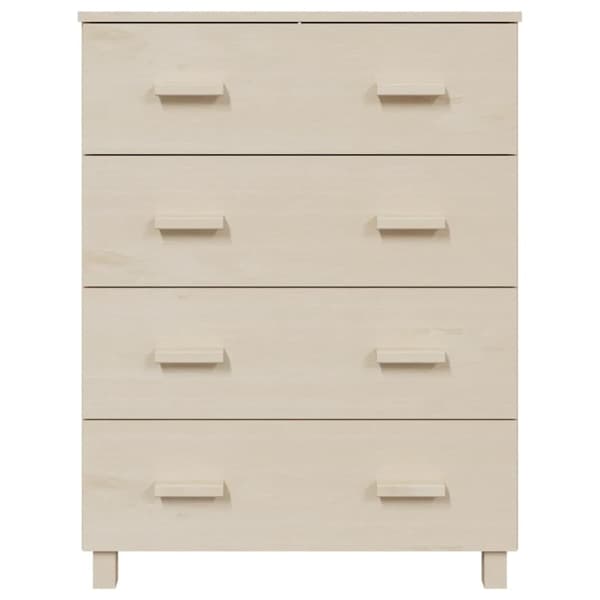 skænk HAMAR 79x40x103,5 cm massivt fyrretræ honningbrun