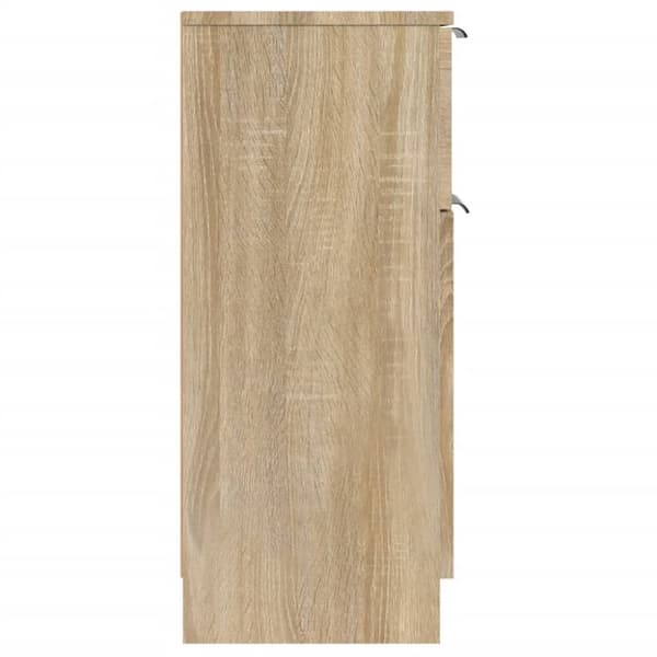 skænke 2 stk. 30x30x70 cm konstrueret træ sonoma-eg