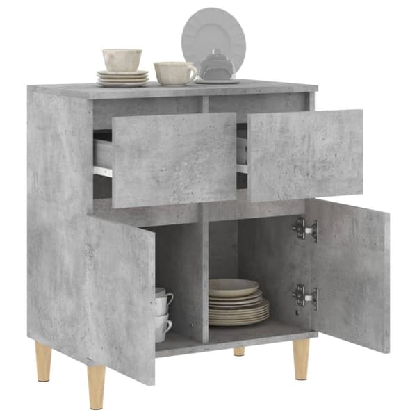 skænk 60x35x70 cm konstrueret træ betongrå