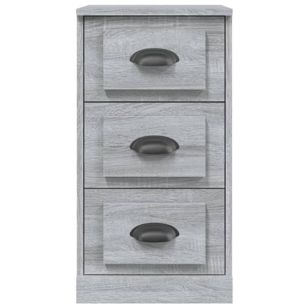 skænk 36x35,5x67,5 cm konstrueret træ grå sonoma-eg