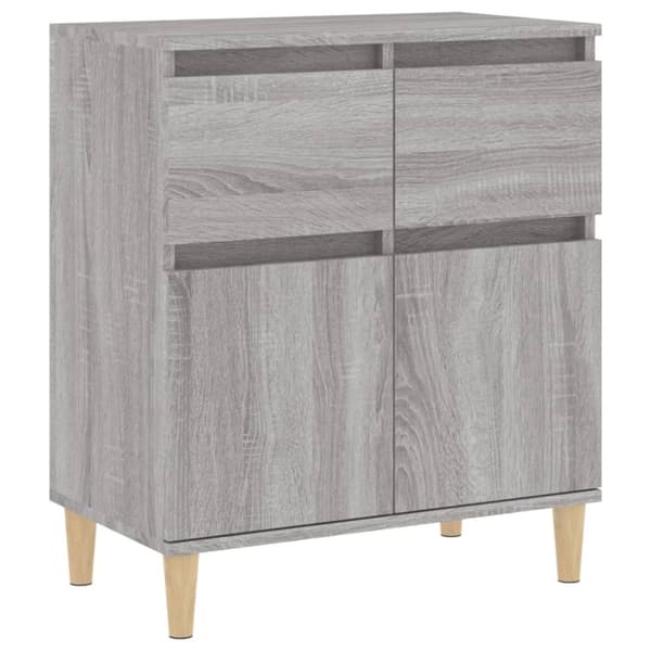skænk 60x35x70 cm konstrueret træ grå sonoma-eg