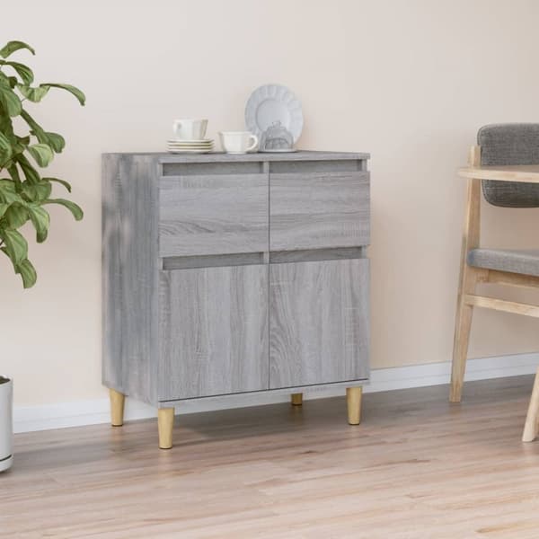 skænk 60x35x70 cm konstrueret træ grå sonoma-eg