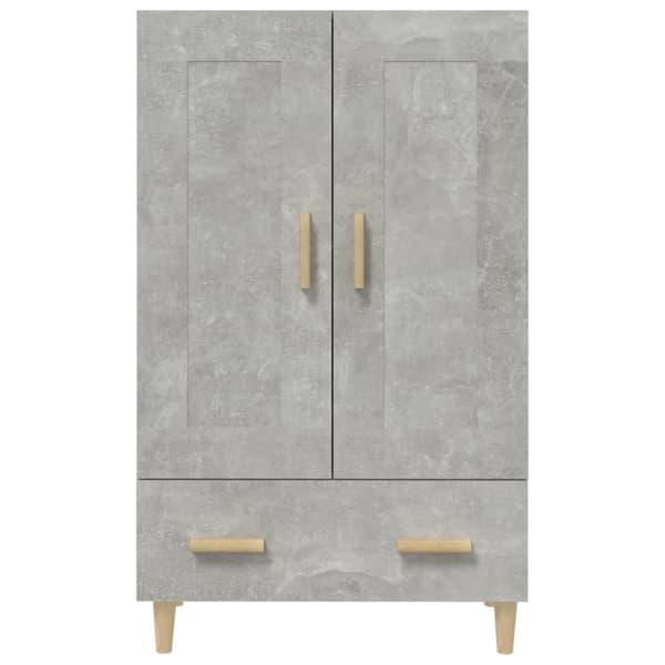 Skåp betonggrå 70x31x115 cm konstruerat trä