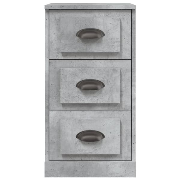 skænk 36x35,5x67,5 cm konstrueret træ betongrå