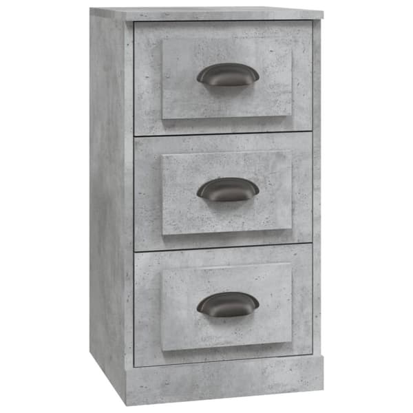 skænk 36x35,5x67,5 cm konstrueret træ betongrå