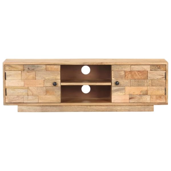 tv-skab 116x30x35 cm massivt mangotræ