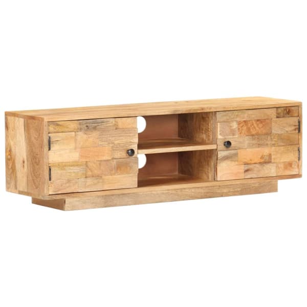 tv-skab 116x30x35 cm massivt mangotræ
