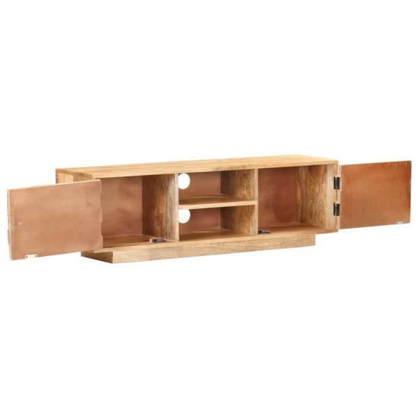 tv-skab 116x30x35 cm massivt mangotræ