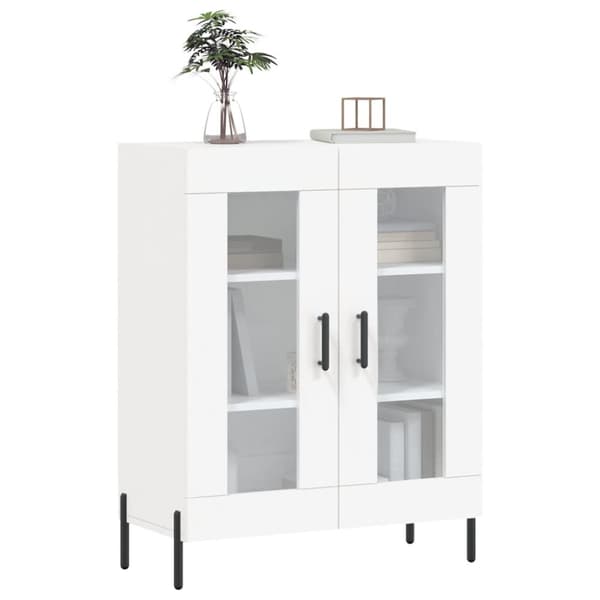 skænk 69,5x34x90 cm konstrueret træ hvid