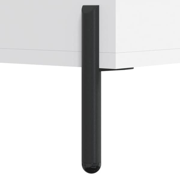 skænk 69,5x34x90 cm konstrueret træ hvid