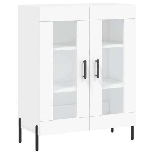 skænk 69,5x34x90 cm konstrueret træ hvid