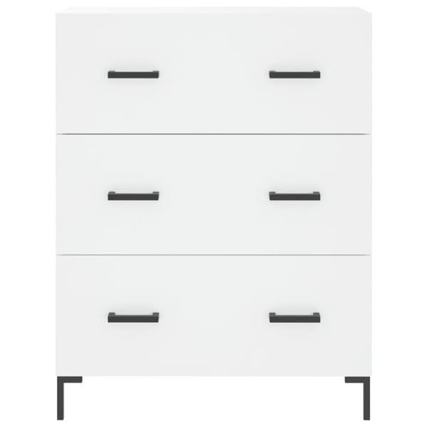 skænk 69,5x34x90 cm konstrueret træ hvid