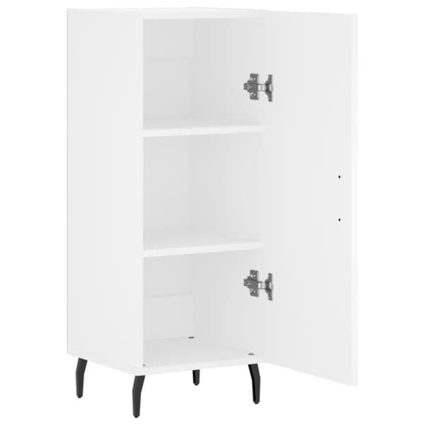 skænk 34,5x34x90 cm konstrueret træ hvid