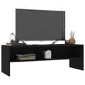 Miniatyrbild 3 av 6: Tv-bänk svart 120x40x40 cm konstruerat trä