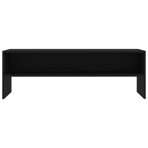 Tv-bänk svart 120x40x40 cm konstruerat trä