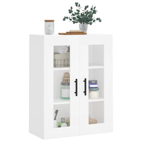 væghængt skab 69,5x34x90 cm hvid