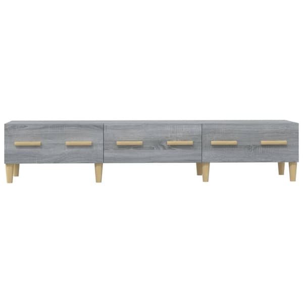Tv-bänk grå sonoma 150x34,5x30 cm konstruerat trä