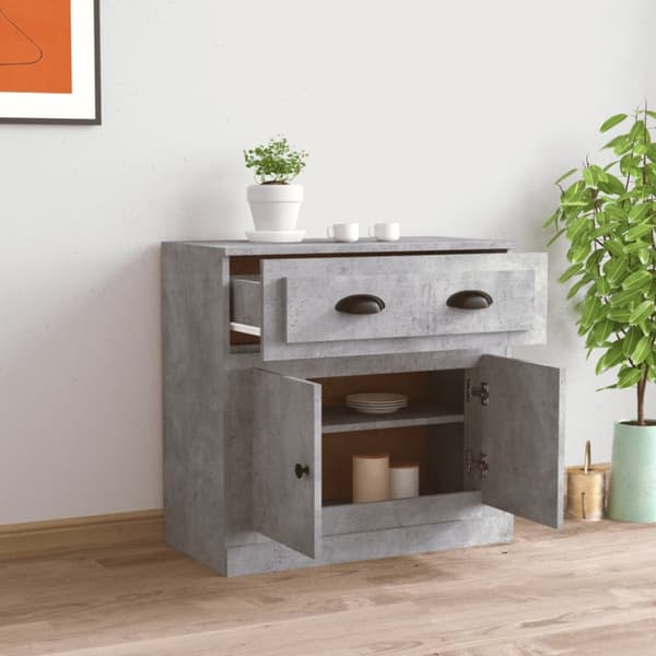 Senkki betoninharmaa 70x35,5x67,5 cm tekninen puu