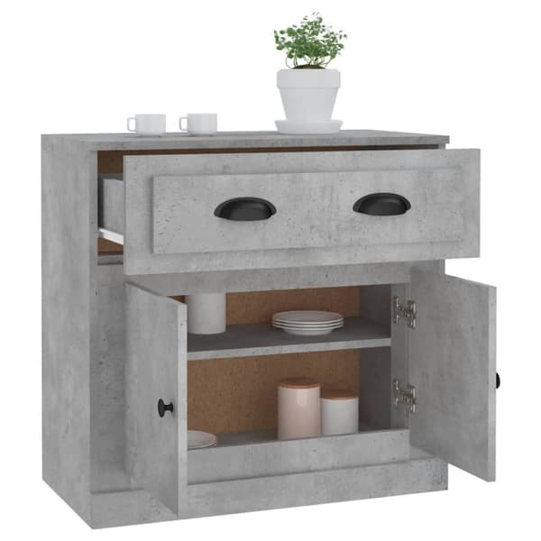 Senkki betoninharmaa 70x35,5x67,5 cm tekninen puu