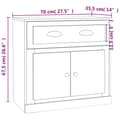 Pikkukuva 10 / 10: Senkki betoninharmaa 70x35,5x67,5 cm tekninen puu