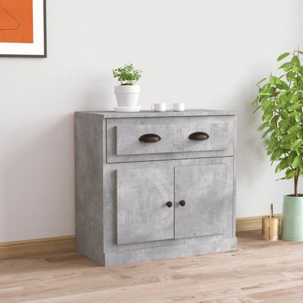 Senkki betoninharmaa 70x35,5x67,5 cm tekninen puu