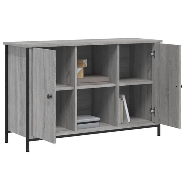 Tv-bänk grå sonoma 100x35x65 cm konstruerat trä