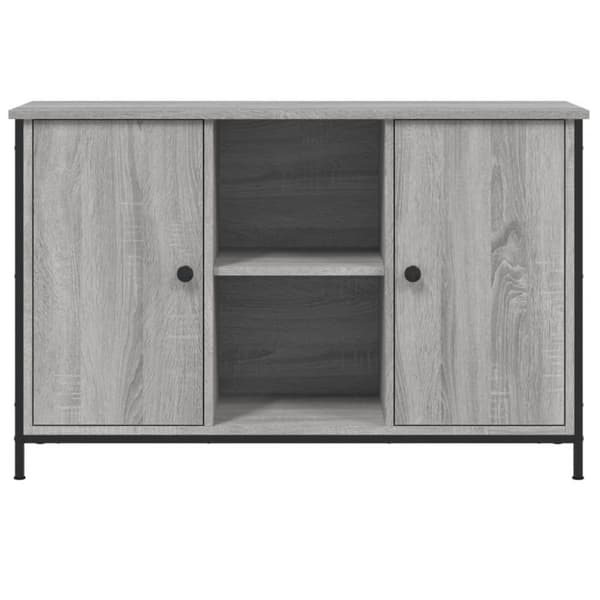 Tv-bänk grå sonoma 100x35x65 cm konstruerat trä