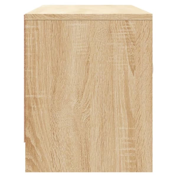 tv-bord 102x30x37,5 cm konstrueret træ sonoma-eg
