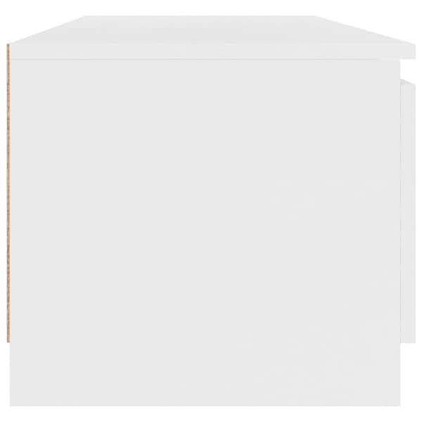 tv-bord 140x40x35,5 cm konstrueret træ hvid