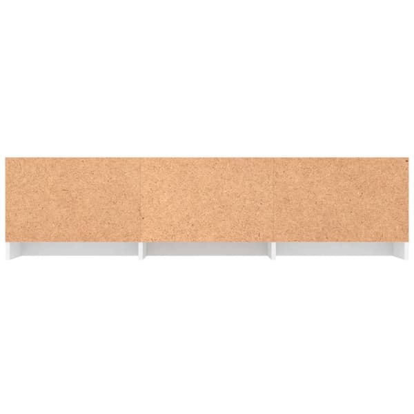 tv-bord 140x40x35,5 cm konstrueret træ hvid