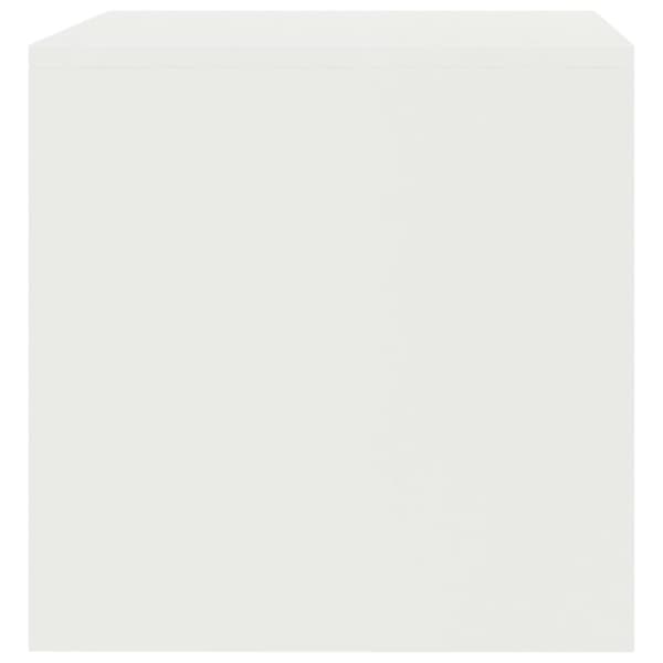 TV-bänk vit 80x40x40 cm konstruerat trä