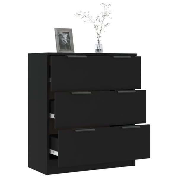 Senkki musta 60x30x70 cm tekninen puu