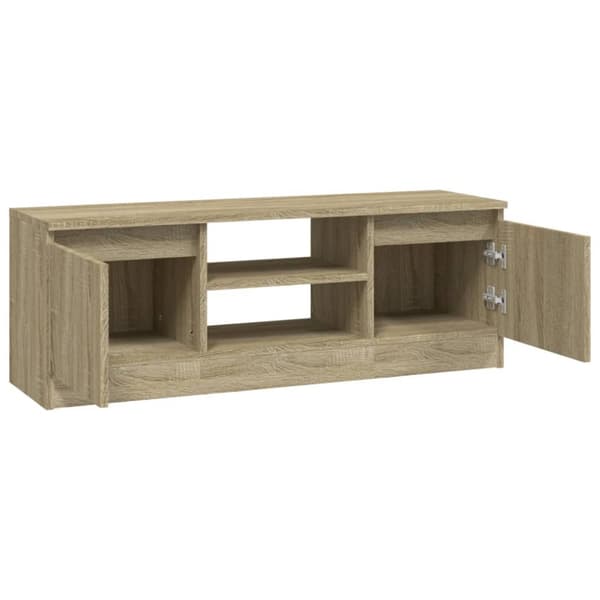 TV-bänk med dörr sonoma-ek 102x30x36 cm