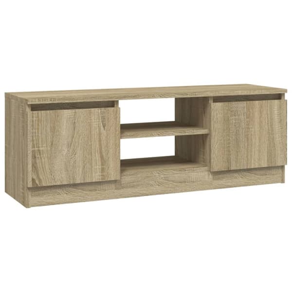 TV-bänk med dörr sonoma-ek 102x30x36 cm