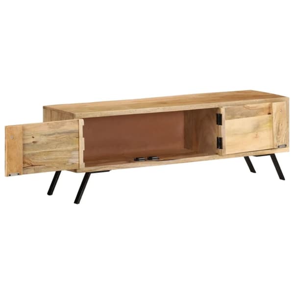 tv-skab 110x30x40 cm massivt mangotræ