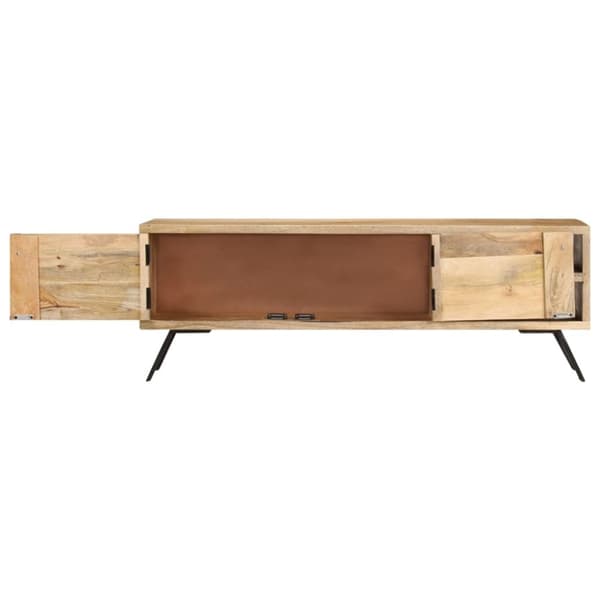 tv-skab 110x30x40 cm massivt mangotræ