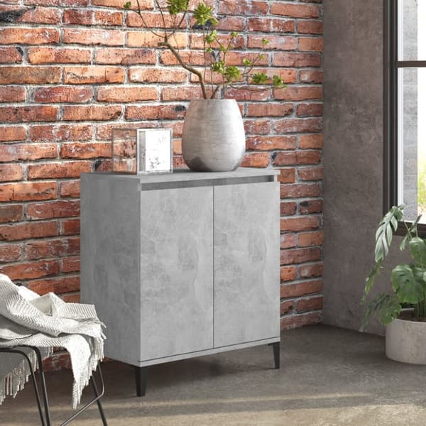 Senkki betoninharmaa 60x35x70 cm tekninen puu