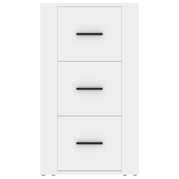 Skåp vit 40x33x70 cm konstruerat trä